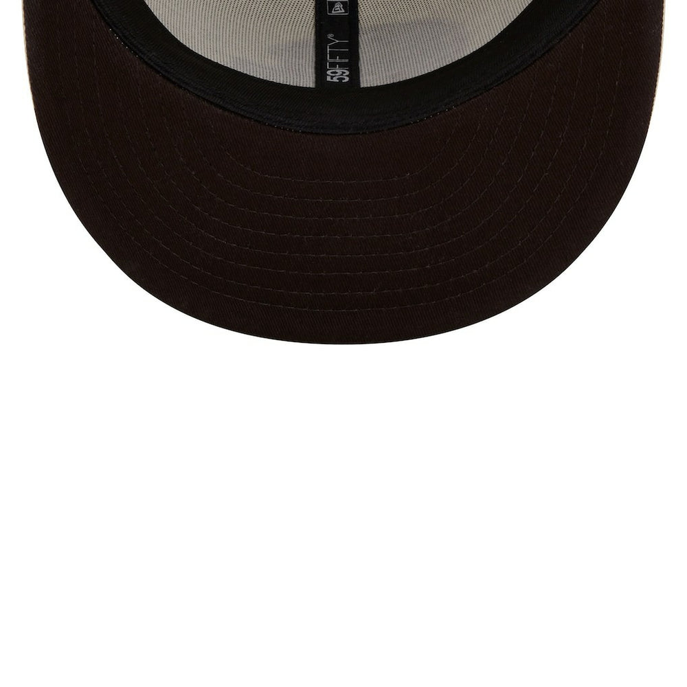 Cleveland Browns New Era Chrome Color Dim 59FIFTY Fitted Hat Cream - NFL
