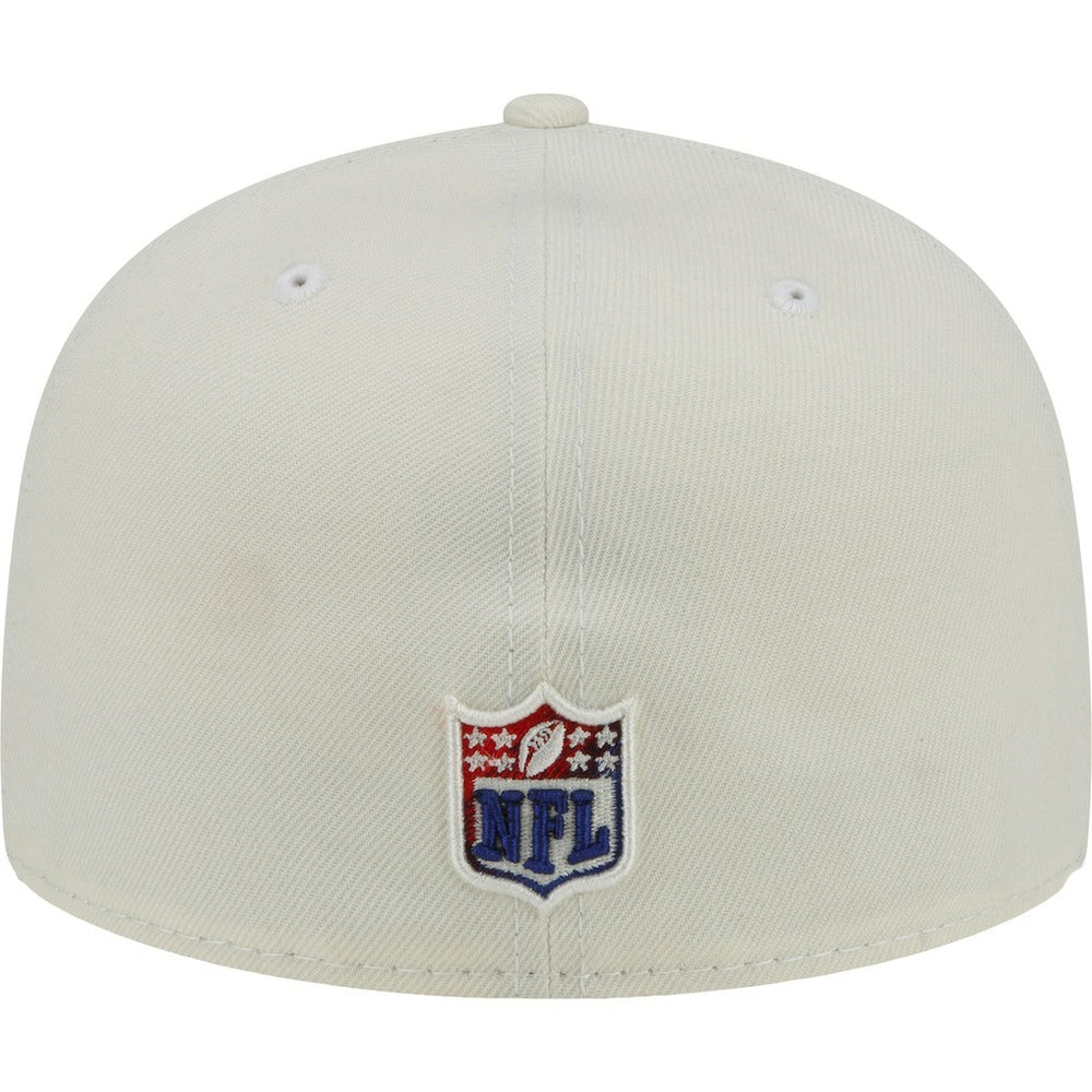 New York Giants New Era Chrome Color Dim 59FIFTY Fitted Hat Cream - NFL