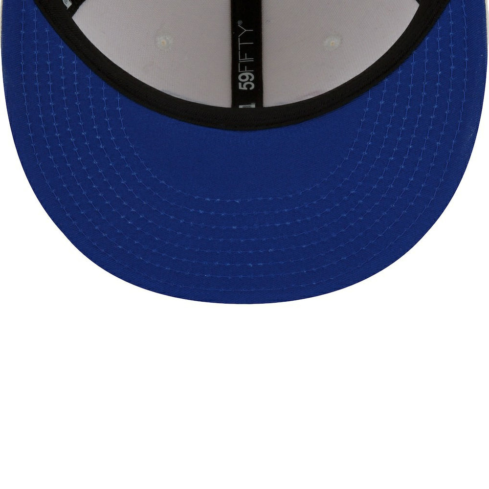 New York Giants New Era Chrome Color Dim 59FIFTY Fitted Hat Cream - NFL