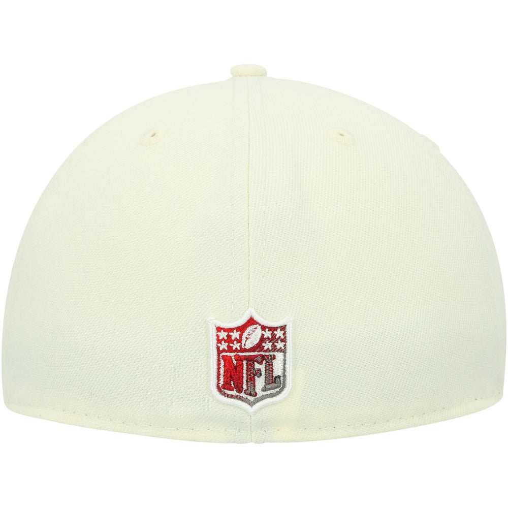 Tampa Bay Buccaneers New Era Chrome Color Dim 59FIFTY Fitted Hat Cream - NFL