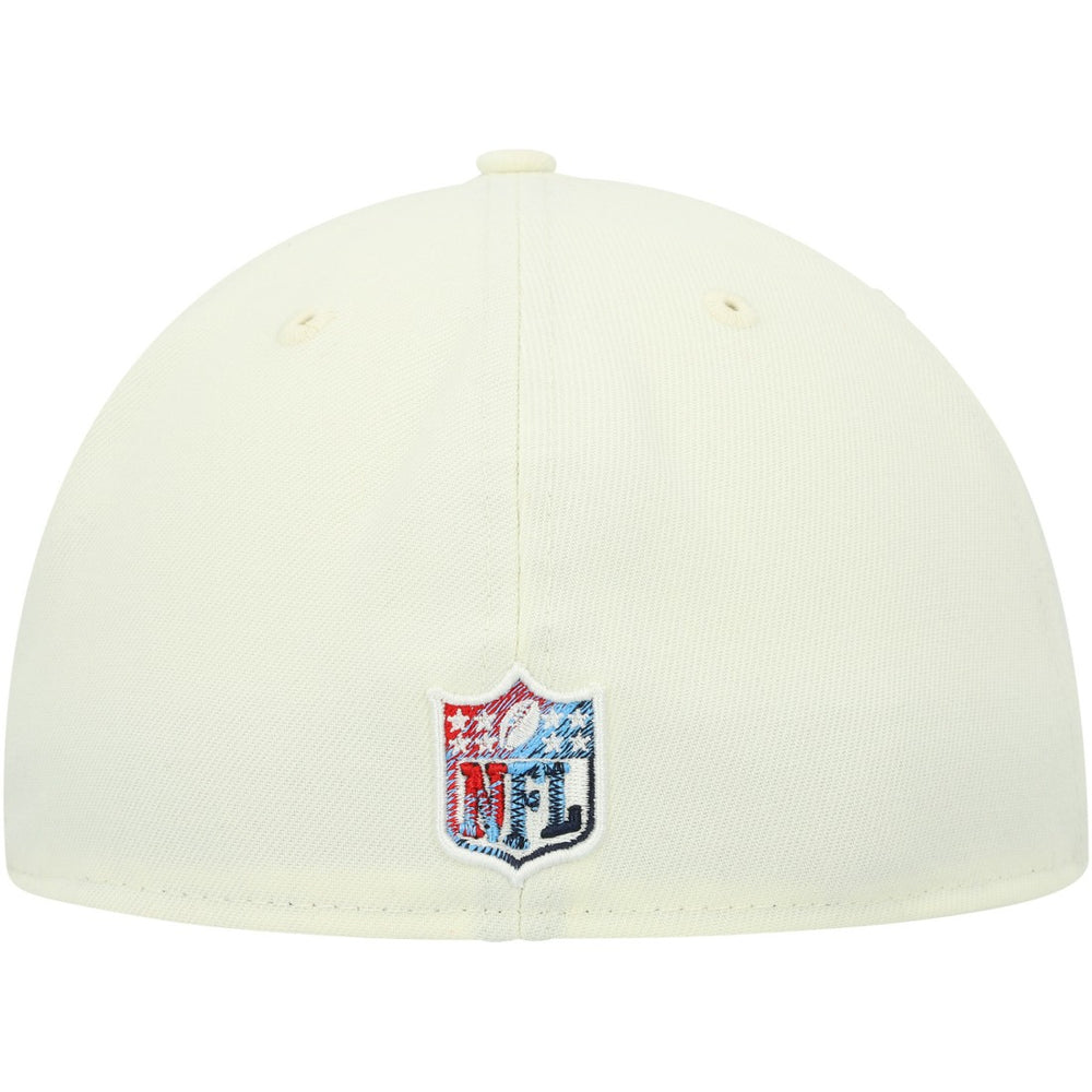 Tennessee Titans New Era Chrome Color Dim 59FIFTY Fitted Hat Cream - NFL