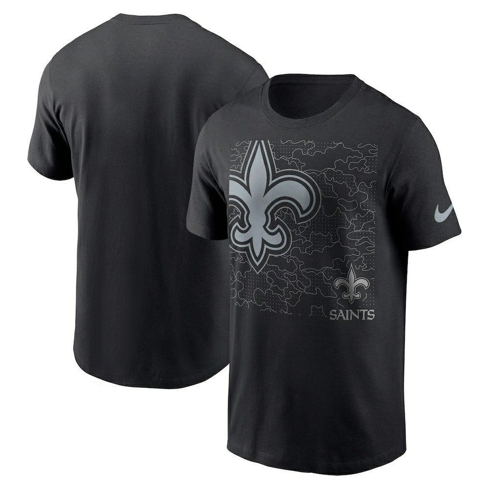 New Orleans Saints RFLCTV T-Shirt Black - Nike