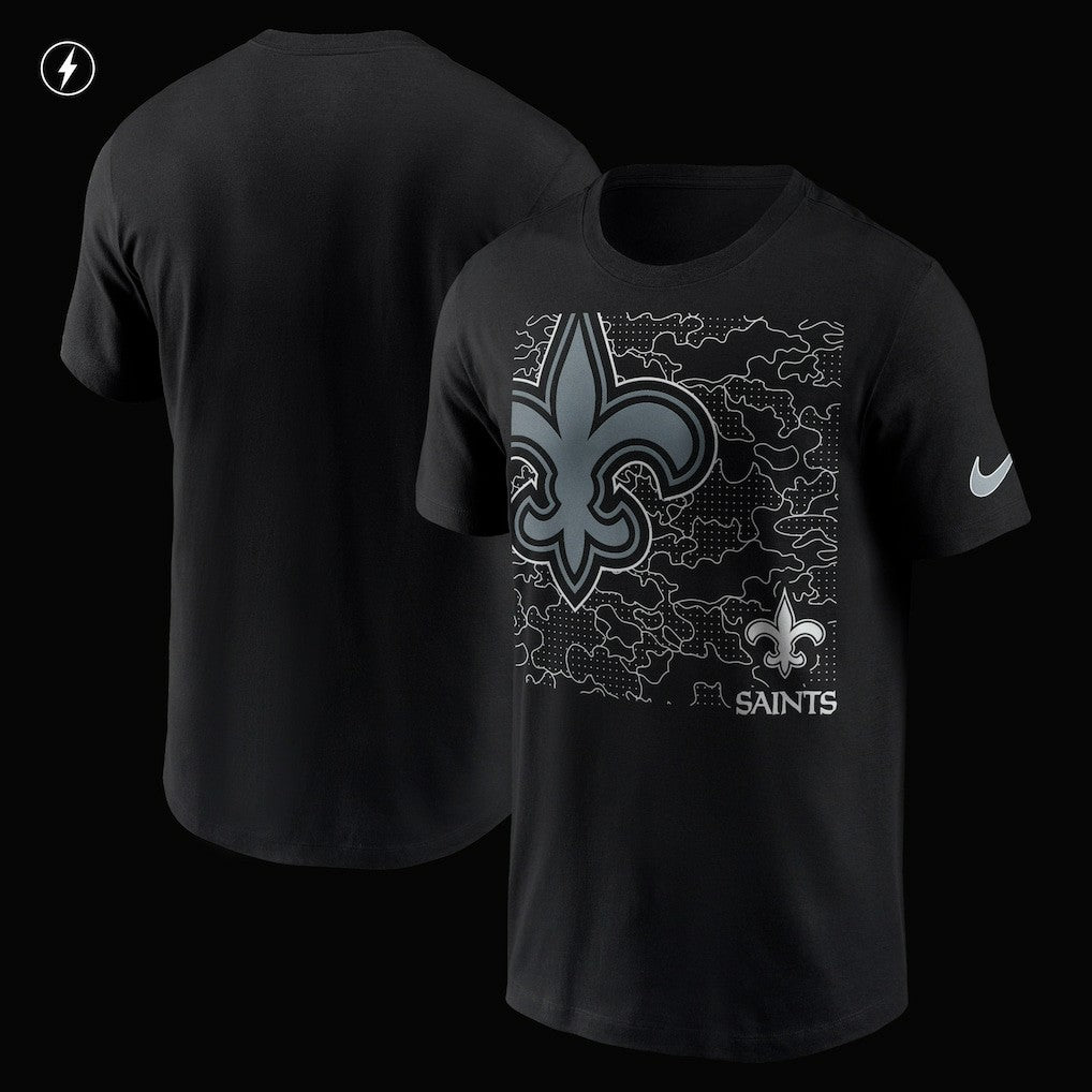 New Orleans Saints RFLCTV T-Shirt Black - Nike