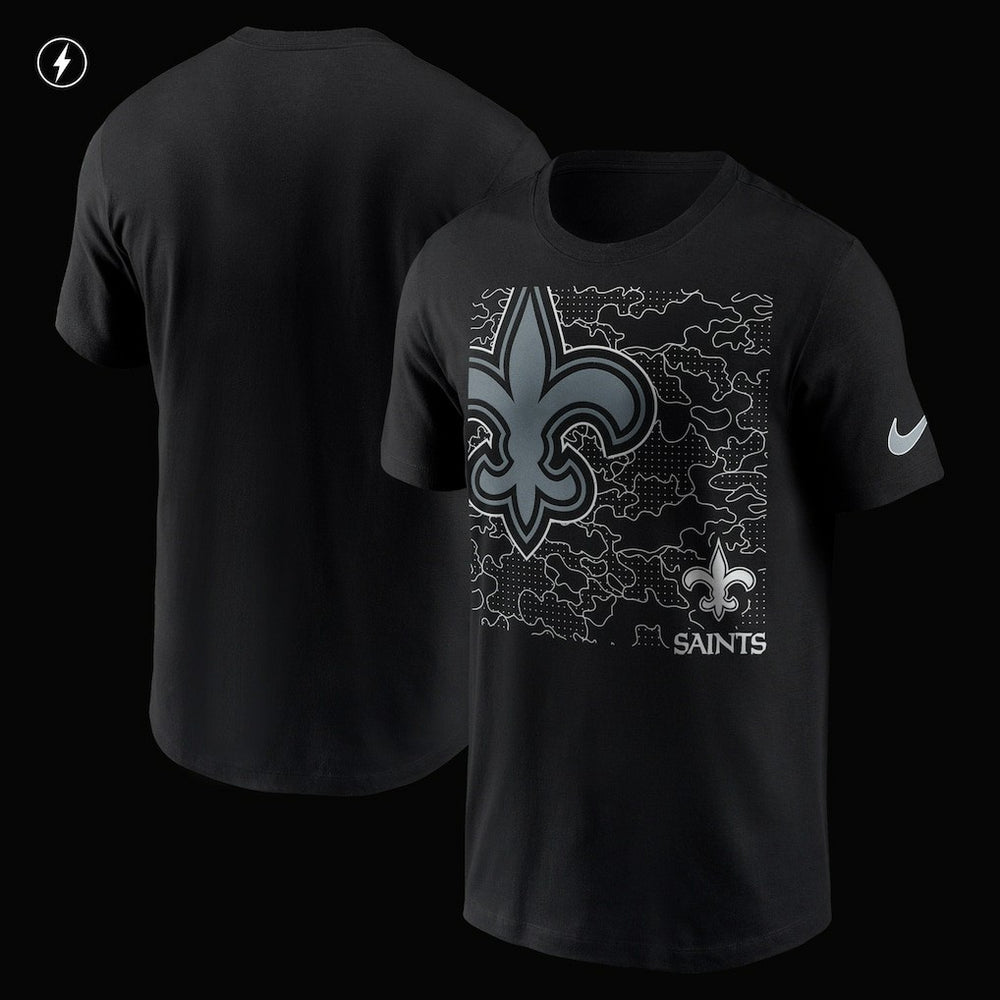 New Orleans Saints RFLCTV T-Shirt Black - Nike