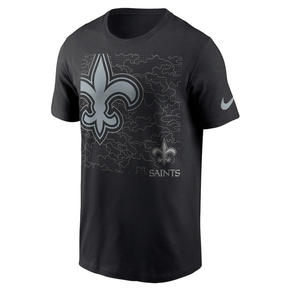 New Orleans Saints RFLCTV T-Shirt Black - Nike