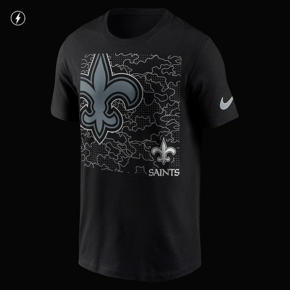 New Orleans Saints RFLCTV T-Shirt Black - Nike