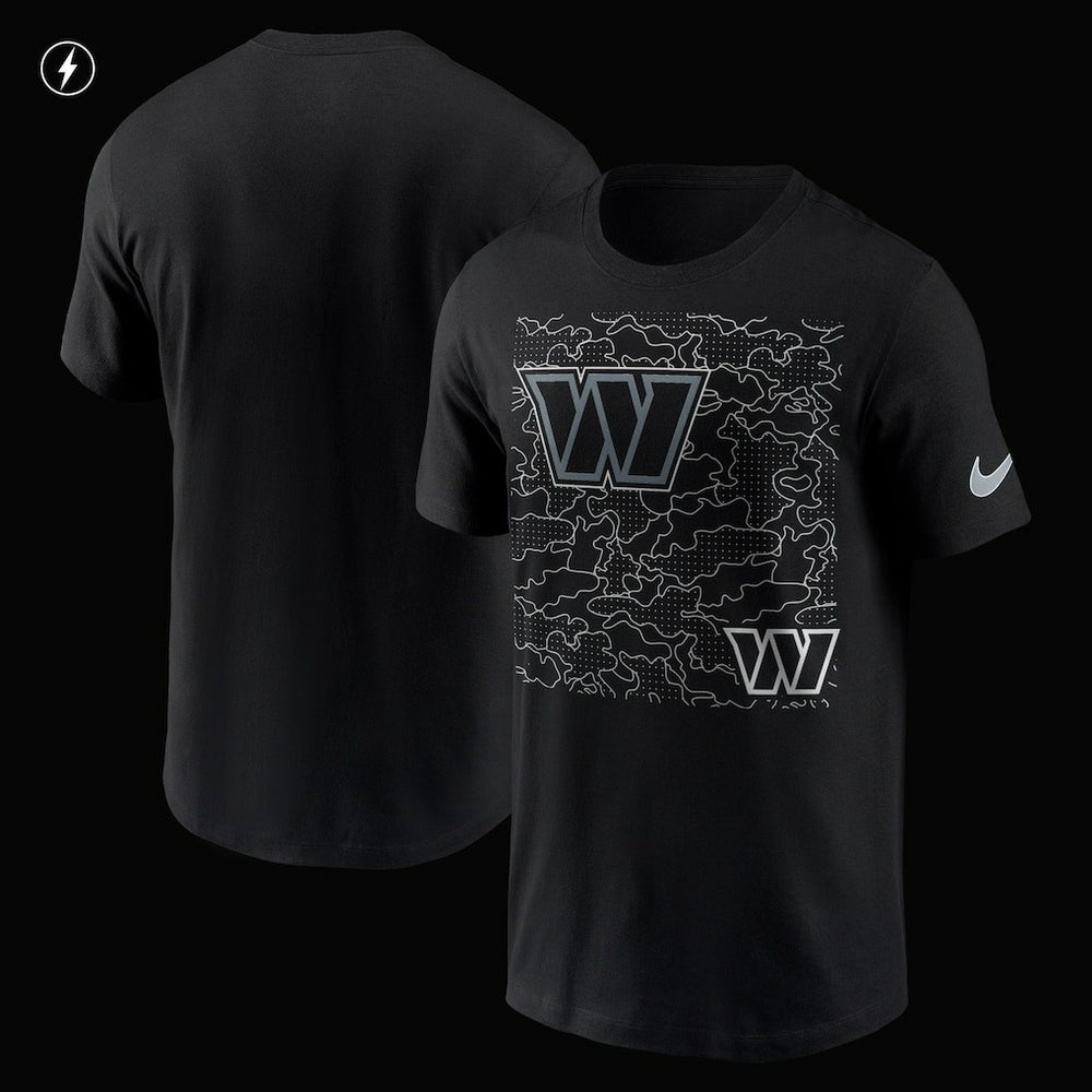 Washington Commanders RFLCTV T-Shirt Black - Nike