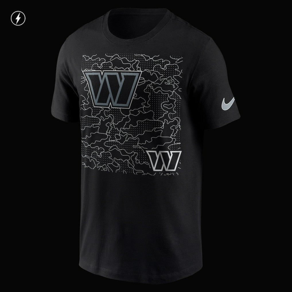 Washington Commanders RFLCTV T-Shirt Black - Nike