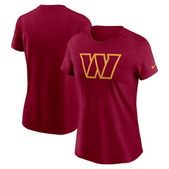Washington Commanders Women's Logo Cotton Essential T-Shirt Burgundy - Nike