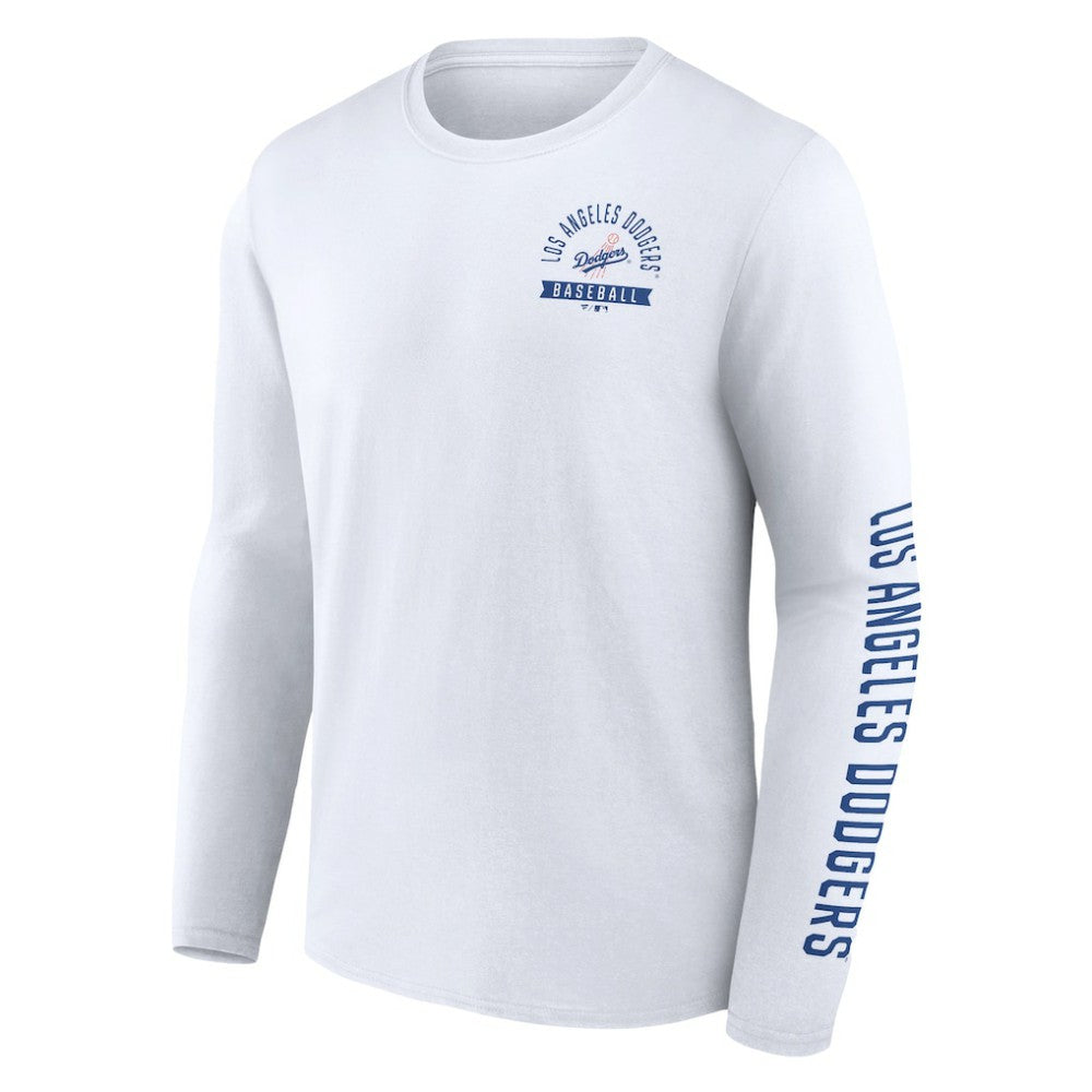 Los Angeles Dodgers Fanatics Pressbox Long Sleeve T-Shirt discount