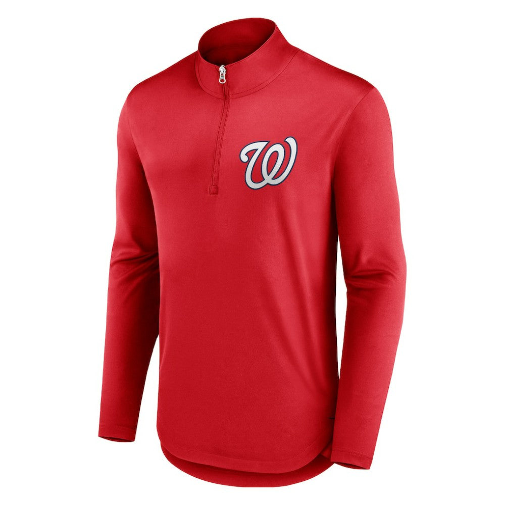 Washington Nationals Fanatics Tough Minded Lightweight Quarter-Zip Pullover Clearance