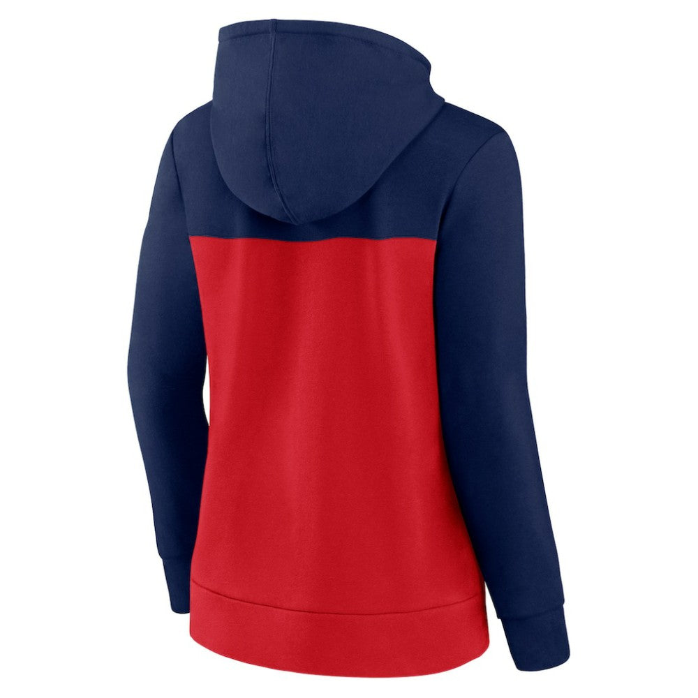 Boston Red Sox Fanatics Women's Take The Field Colorblocked Hoodie Full-Zip Jacket On Sale