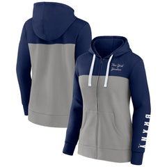 New York Yankees Fanatics Women's Take The Field Colorblocked Hoodie Full-Zip Jacket Lifestyle