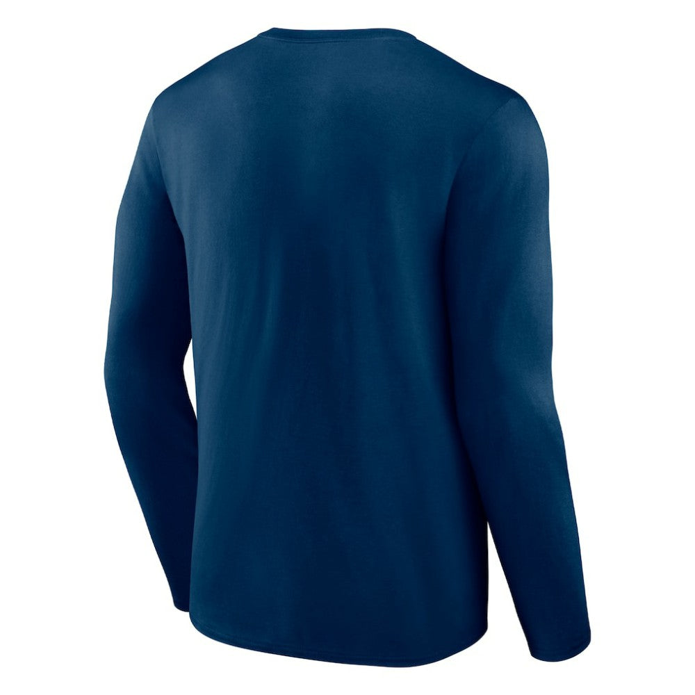 Seattle Kraken Fanatics Covert Long Sleeve T-Shirt Deep Sea Blue
