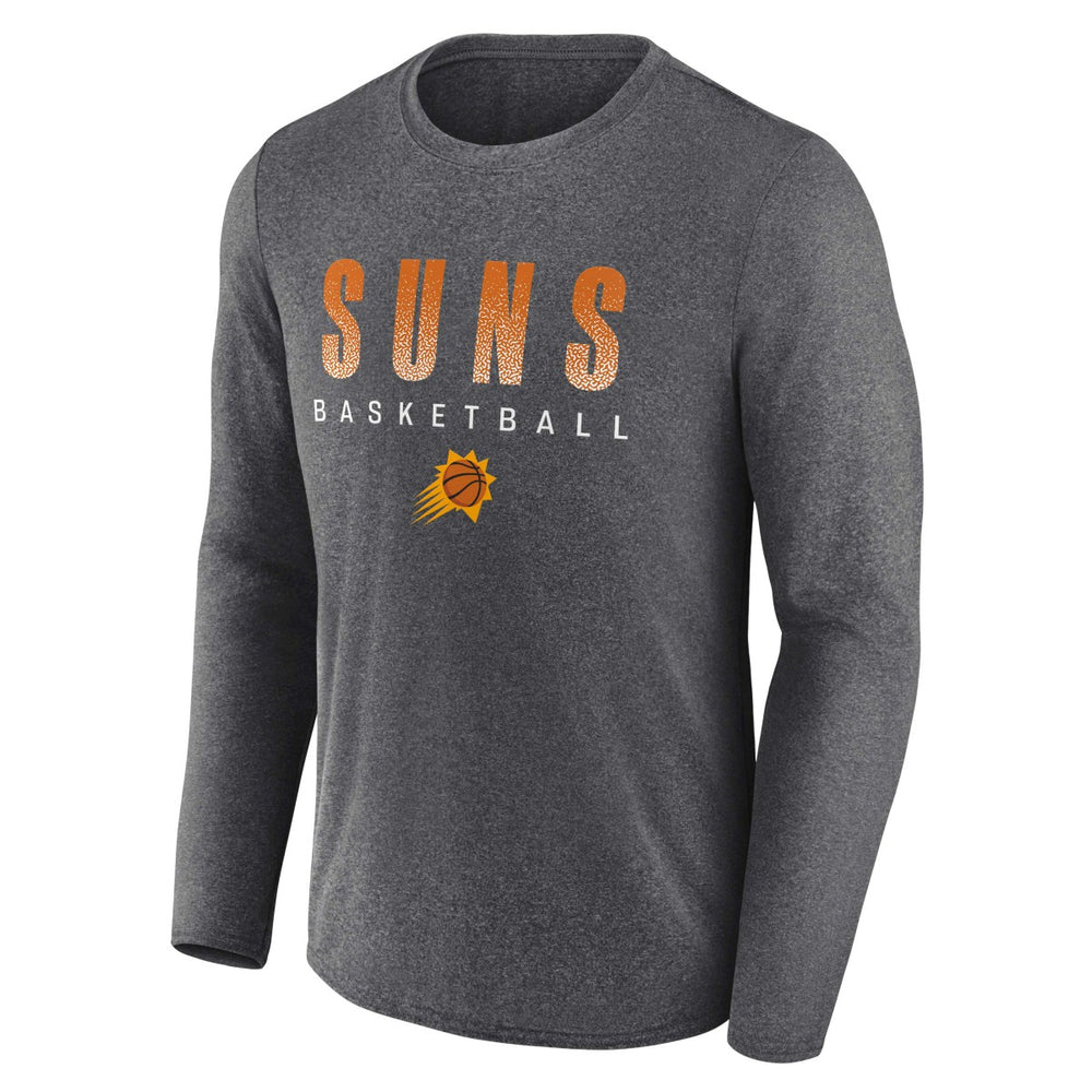 Fanatics - Phoenix Suns Where Legends Play Iconic Practice Long Sleeve T-Shirt - Heathered Charcoal