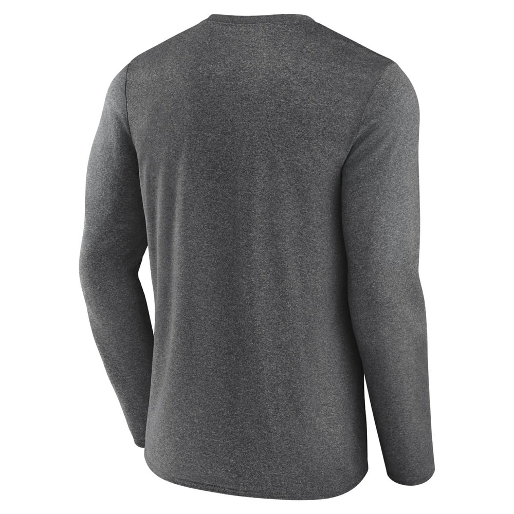 Fanatics - Utah Jazz Where Legends Play Iconic Practice Long Sleeve T-Shirt - Heather Charcoal