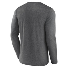Fanatics - Utah Jazz Where Legends Play Iconic Practice Long Sleeve T-Shirt - Heather Charcoal