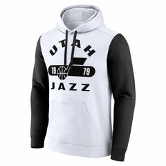 Fanatics - Utah Jazz Attack Colorblock Pullover Hoodie - White/Black
