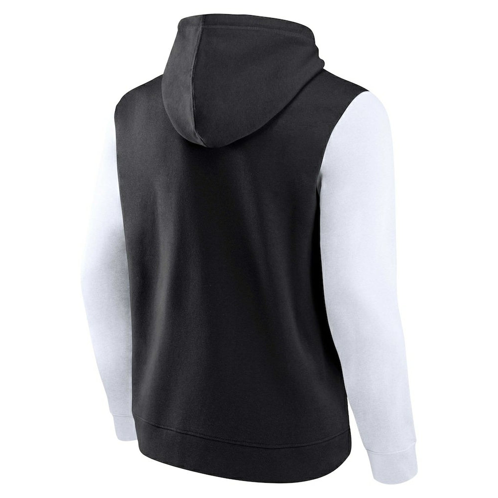 Fanatics - Brooklyn Nets Attack Colorblock Pullover Hoodie - Black/White