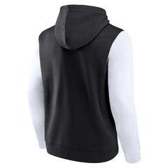 Fanatics - Brooklyn Nets Attack Colorblock Pullover Hoodie - Black/White