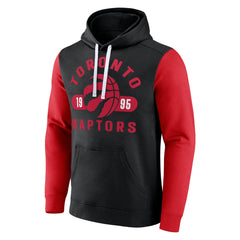 Fanatics - Toronto Raptors Attack Colorblock Pullover Hoodie - Black/Red