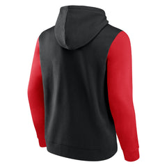 Fanatics - Toronto Raptors Attack Colorblock Pullover Hoodie - Black/Red