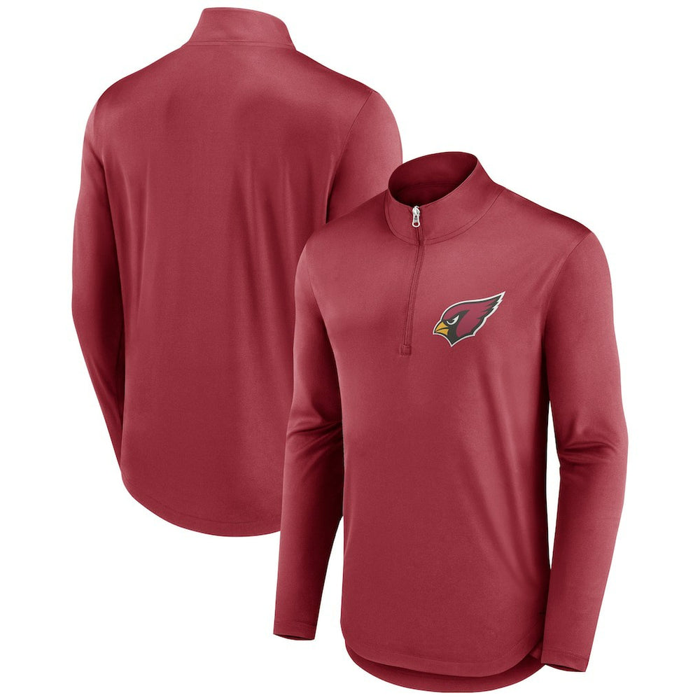 Arizona Cardinals Tough Minded Quarter-Zip Top Cardinal - Fanatics