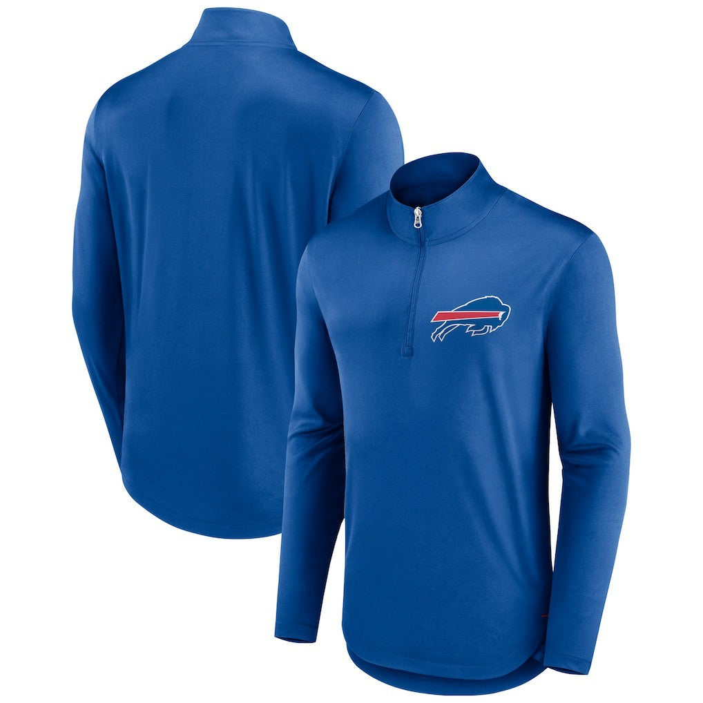 Buffalo Bills Tough Minded Quarter-Zip Top Royal - Fanatics