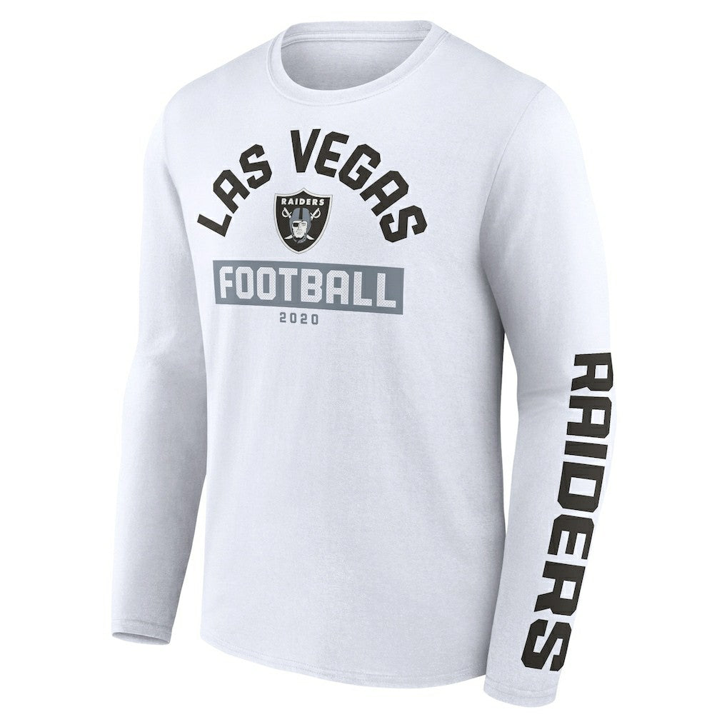Las Vegas Raiders Long and Short Sleeve Two-Pack T-Shirt Black/White - Fanatics