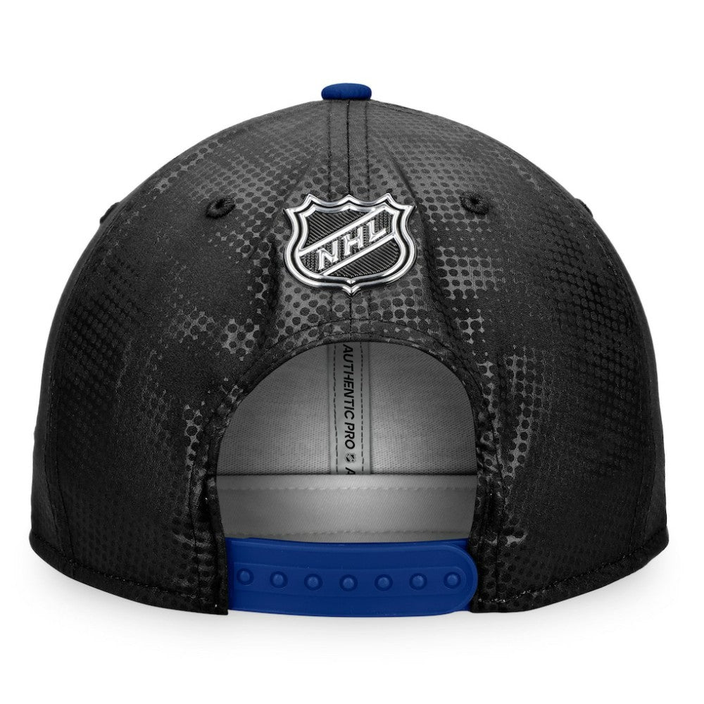 Toronto Maple Leafs - Fanatics Authentic Pro Alternate Logo Snapback Hat Black/Blue