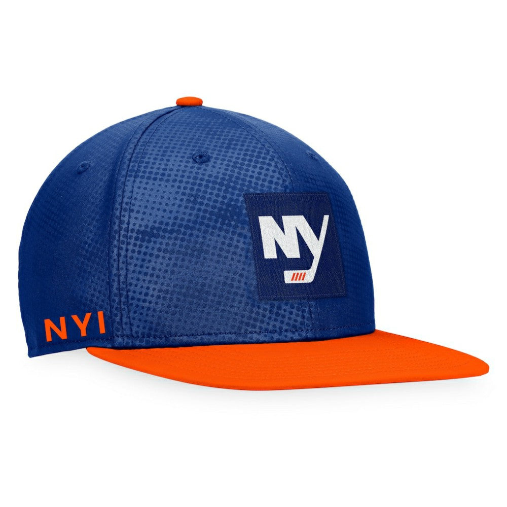 New York Islanders - Fanatics Authentic Pro Alternate Logo Snapback Hat Royal/Orange