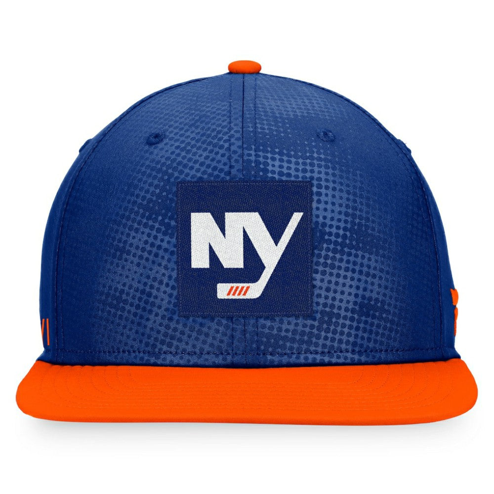 New York Islanders - Fanatics Authentic Pro Alternate Logo Snapback Hat Royal/Orange