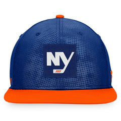 New York Islanders - Fanatics Authentic Pro Alternate Logo Snapback Hat Royal/Orange