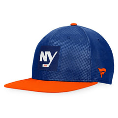 New York Islanders - Fanatics Authentic Pro Alternate Logo Snapback Hat Royal/Orange