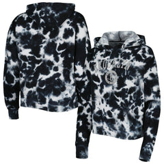 New Era - Brooklyn Nets Women's Brushed Cotton Tie-Dye Pullover Hoodie - Black