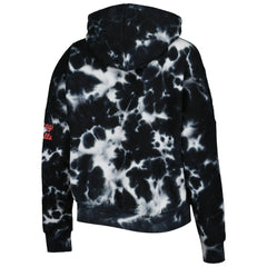 New Era - Chicago Bulls Women's Brushed Cotton Tie-Dye Pullover Hoodie - Black