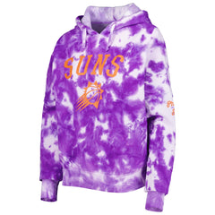 New Era - Phoenix Suns Women's Brushed Cotton Tie-Dye Pullover Hoodie - Purple