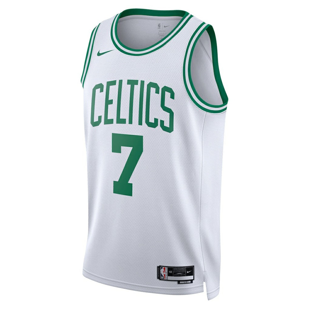 Nike - Jaylen Brown Boston Celtics Unisex Swingman Jersey - Association Edition - White