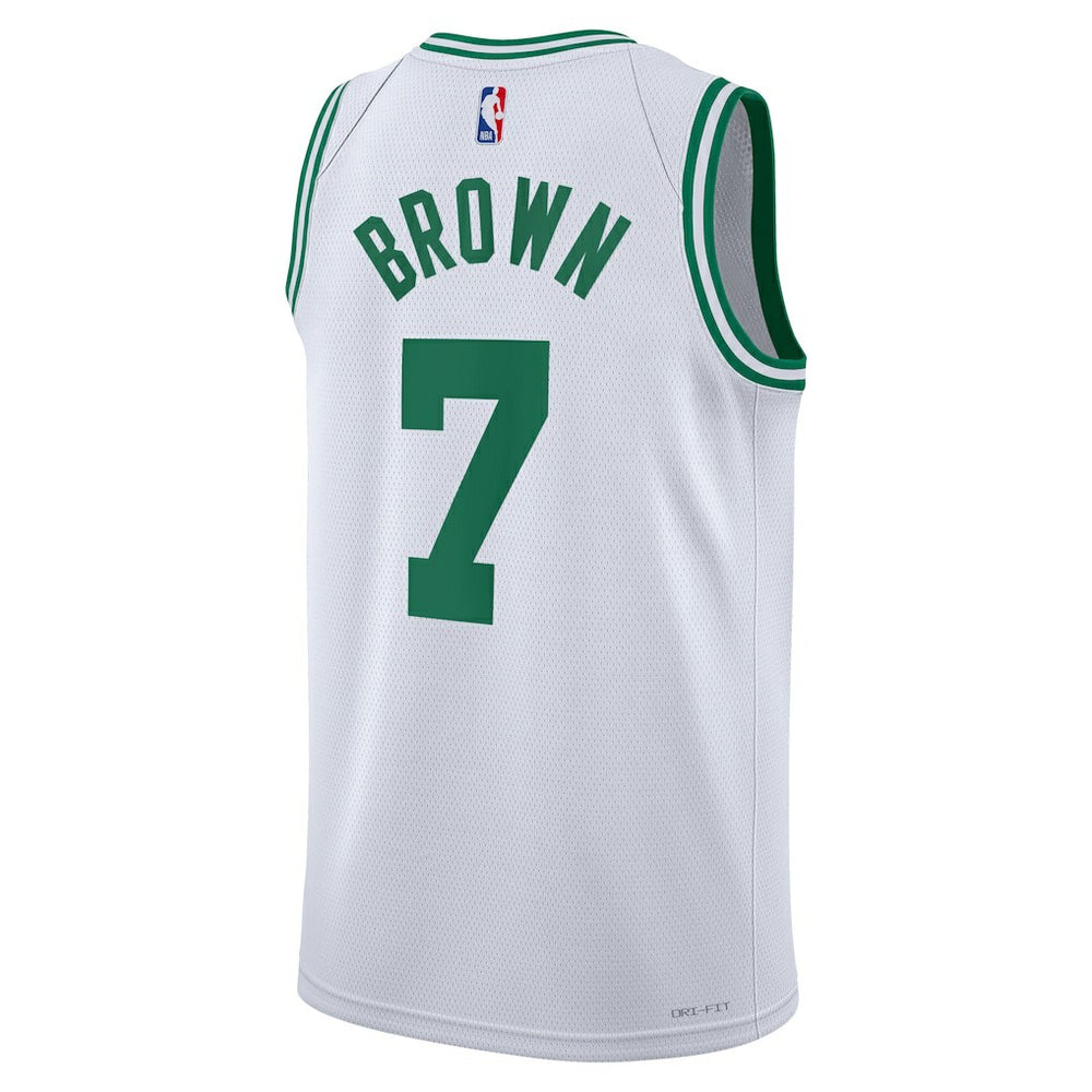 Nike - Jaylen Brown Boston Celtics Unisex Swingman Jersey - Association Edition - White