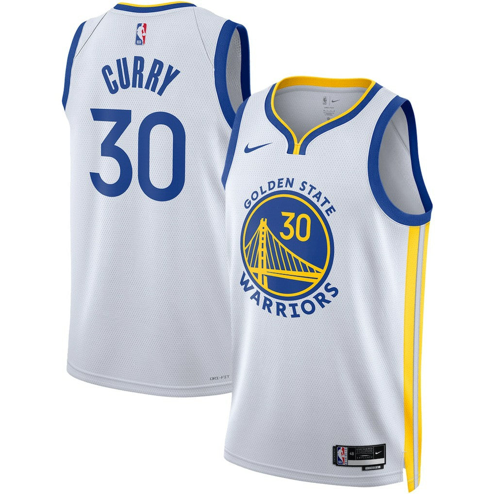 Nike - Stephen Curry Golden State Warriors Unisex Swingman Jersey - Association Editi- White