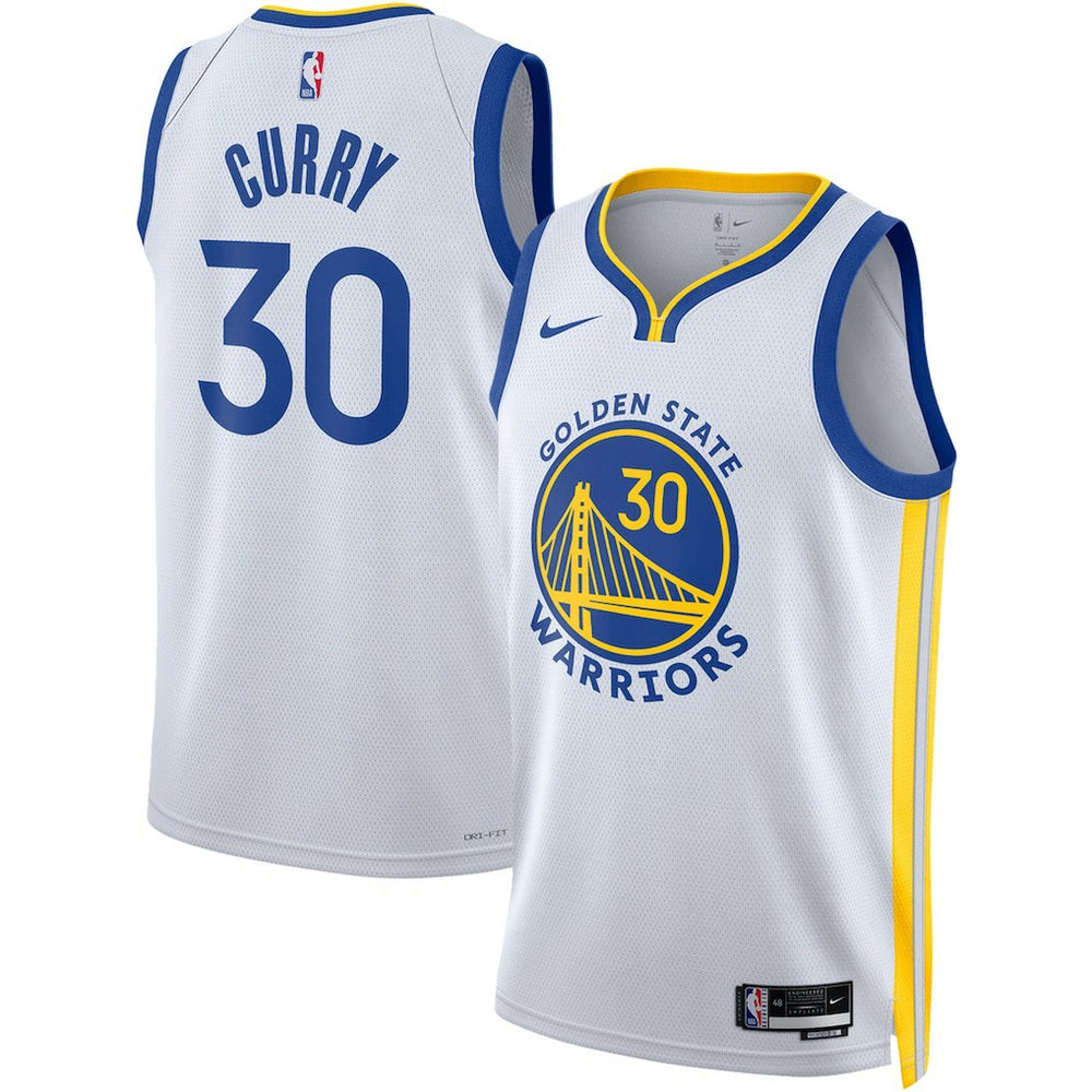 Nike - Stephen Curry Golden State Warriors Unisex Swingman Jersey - Association Editi- White
