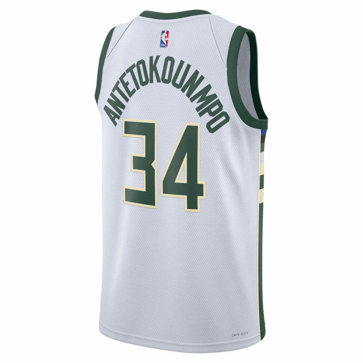 Nike - Giannis Antetokounmpo Milwaukee Bucks Unisex Swingman Jersey - Association Edition - White