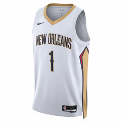 Nike - Zion Williamson New Orleans Pelicans Unisex Swingman Jersey - Association Edition - White