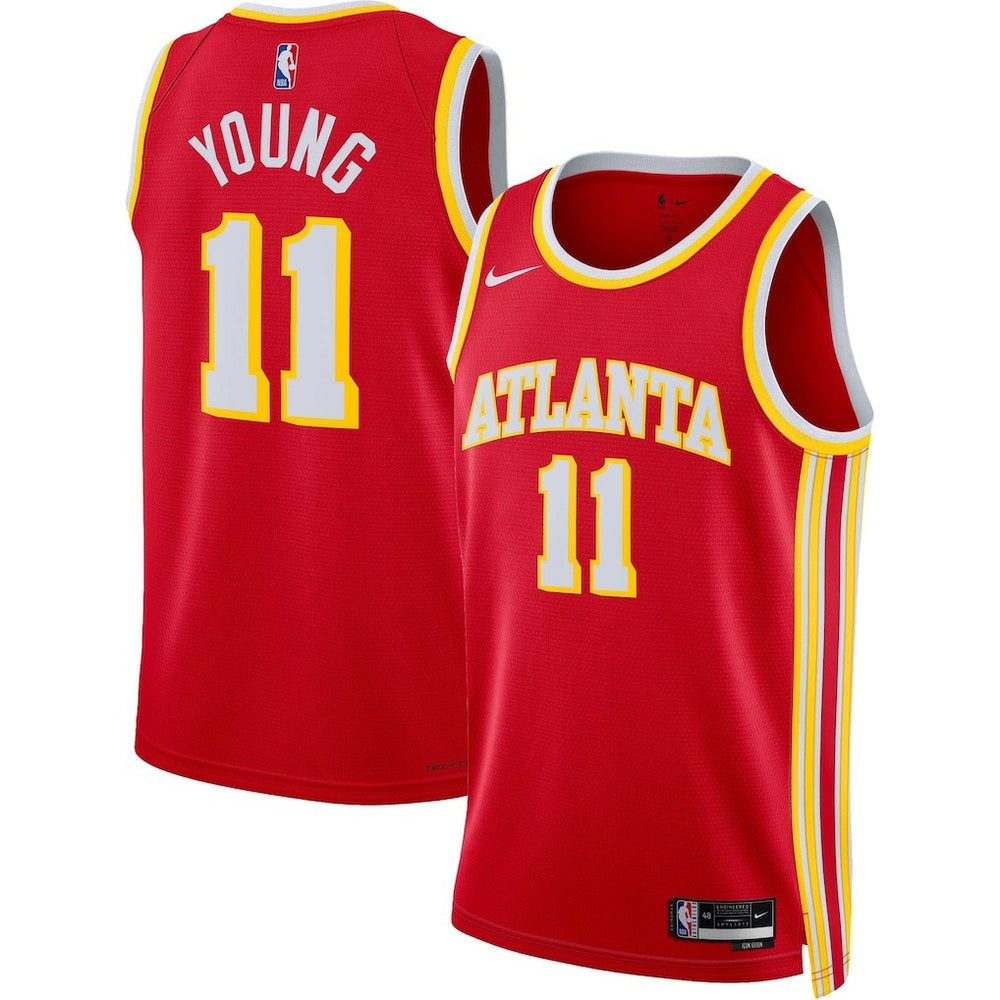 Nike - Trae Young Atlanta Hawks Unisex Swingman Jersey - Icon Edition - Red