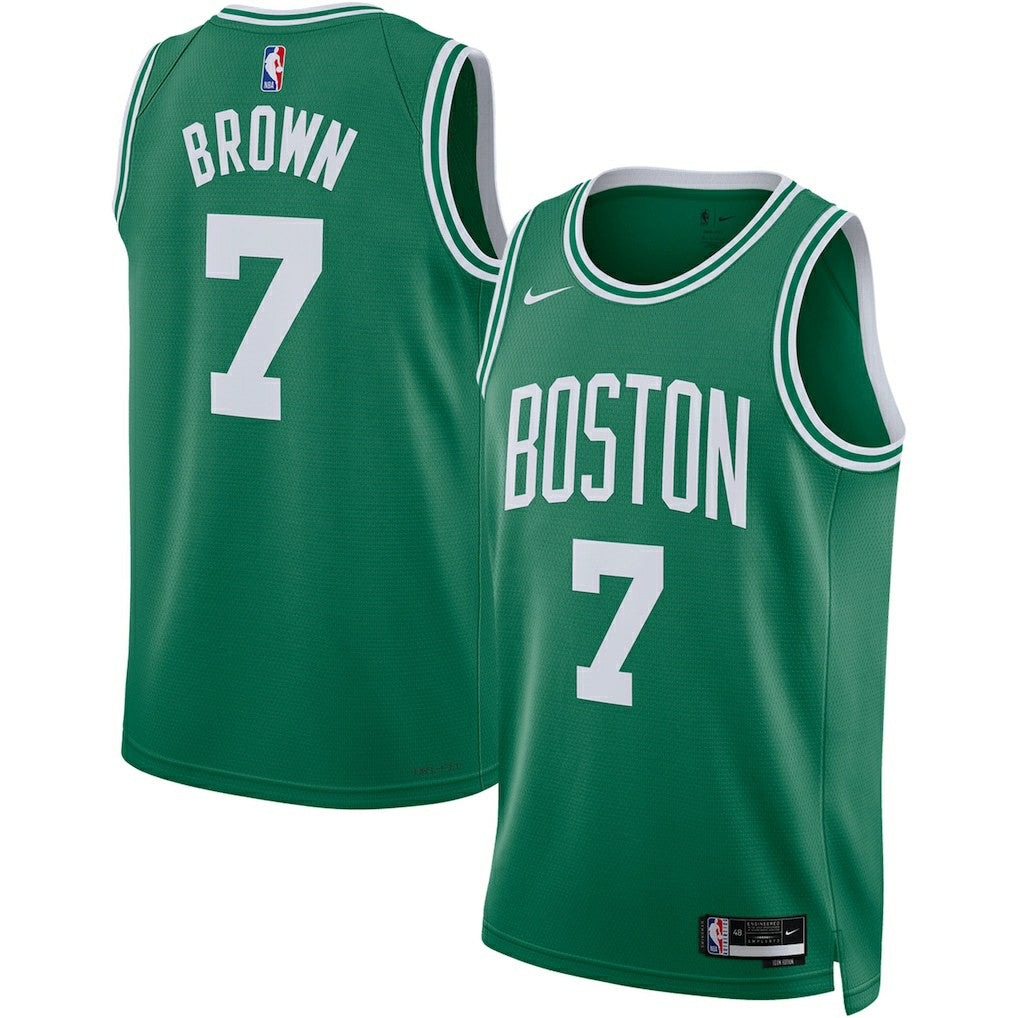 Nike - Jaylen Brown Boston Celtics Unisex Swingman Jersey - Icon Edition - Kelly Green