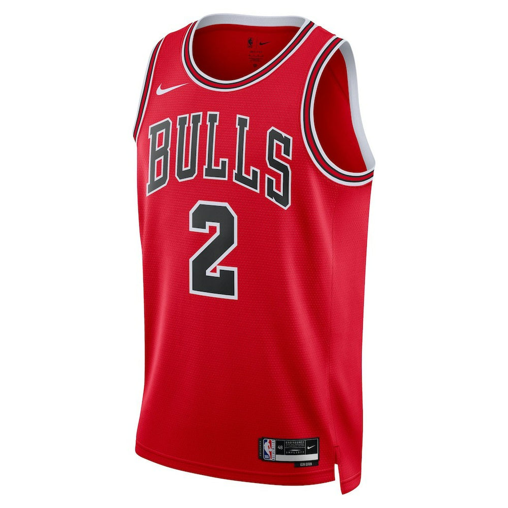 Nike - Lonzo Ball Chicago Bulls Unisex Swingman Jersey - Icon Editi- Red
