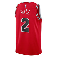 Nike - Lonzo Ball Chicago Bulls Unisex Swingman Jersey - Icon Editi- Red