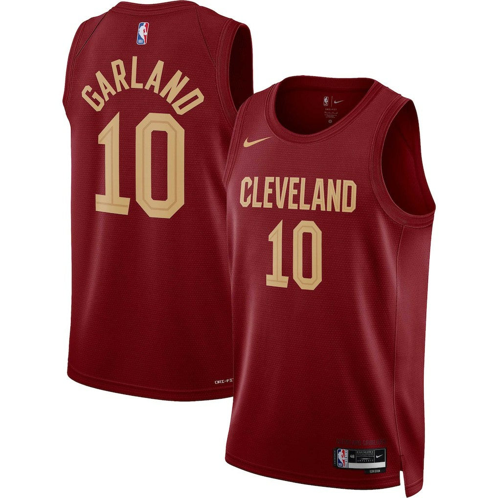 Nike - Darius Garland Cleveland Cavaliers Unisex Swingman Jersey - Icon Editi- Wine