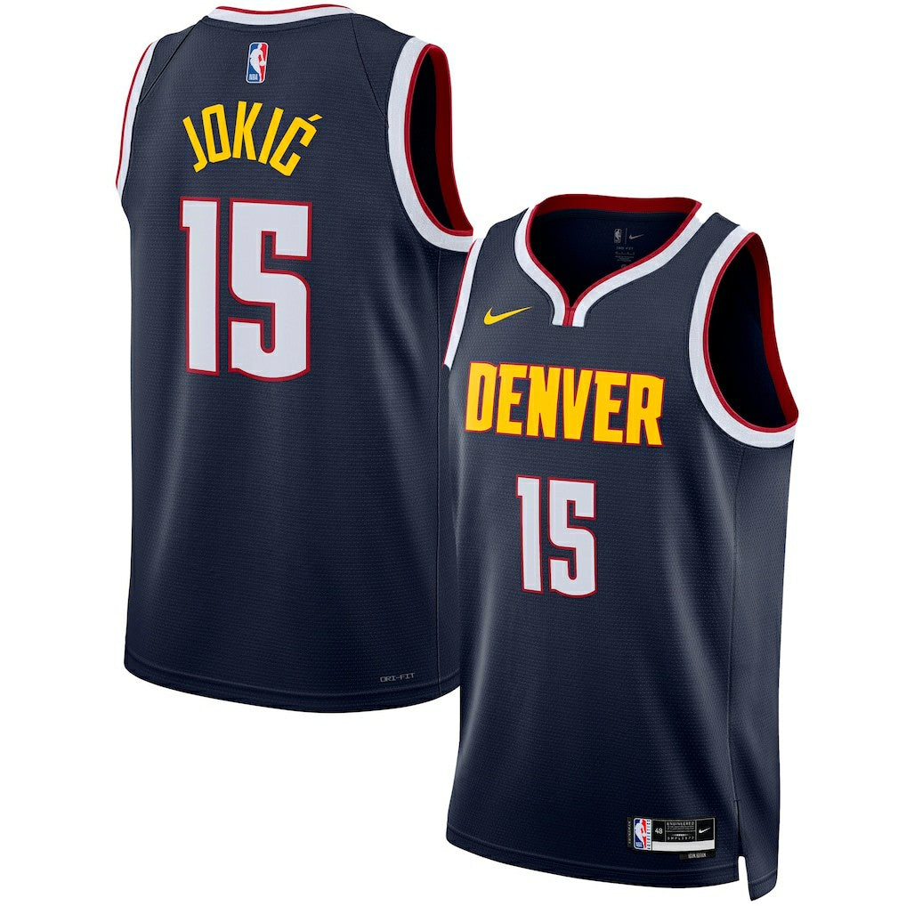 Nike - Nikola Jokic Denver Nuggets Unisex Swingman Jersey - Icon Editi- Navy