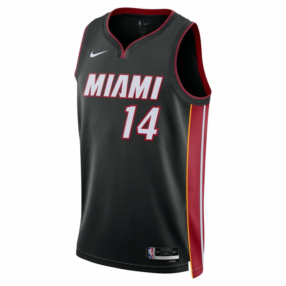 Nike - Tyler Herro Miami Heat Unisex Swingman Jersey - Icon Edition - Black